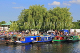 UK, Warwickshire, STRATFORD-UPON-AVON, Narrowboats at riverside, during River Festival, UK25407JPL