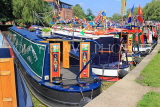 UK, Warwickshire, STRATFORD-UPON-AVON, Narrowboats at riverside, during River Festival, UK25410JPL