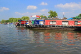 UK, Warwickshire, STRATFORD-UPON-AVON, Narrowboats at riverside, during River Festival, UK25485JPL