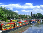 UK, Warwickshire, STRATFORD-UPON-AVON, Stratford Canal Basin and narrow boats, UK5926JPL