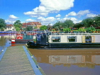 UK, Warwickshire, STRATFORD-UPON-AVON, Stratford Canal Basin and narrow boats, UK5932JPL