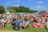 UK, Warwickshire, STRATFORD-UPON-AVON, people gathered during River Festival, UK25419JPL