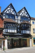 UK, Wiltshire, SALISBURY, Old George Mall, half timbered building entrance facade, UK8284JPL