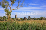 UK, Wiltshire, SALISBURY, Salisbury Cathedral, view from the Watermeadows, UK8343JPL