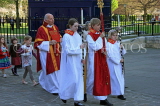 UK, Yorkshire, YORK, York Minster, Sunday Easter parade, clergy and congregation, UK3262JPL