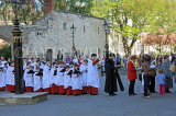 UK, Yorkshire, YORK, York Minster, Sunday Easter parade, clergy and congregation, UK3263JPL