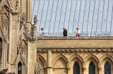 UK, Yorkshire, YORK, York Minster, visitors on a tour, on the roof area, UK9908JPL