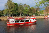 UK, Yorkshire, YORK, sightseeing boat and River Ouse, UK9838JPL