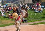 USA, Arizona, Phoenix, native American performing tradtional dance in festival, US4294JPL