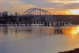 USA, Arkansas, Little Rock, Broadway Bridge, dusk view, US4397JPL 4000