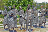 USA, Arkansas, Little Rock, Little Rock Nine, Civil Rights Memorial sculptures, US4403JPL