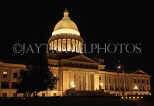 USA, Arkansas, Little Rock, State Capitol building, night view, US4408JPL