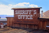 USA, California, Calico Ghost Town, Sheriff's Office building sign, US4738JPL