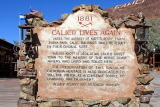 USA, California, Calico Ghost Town, information plaque, US4734JPL