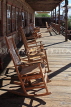 USA, California, Calico Ghost Town, restaurant rocking chairs, US4845JPL