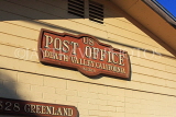 USA, California, Death Valley Nat Park, Furnace Creek Ranch, Post Office sign, US4805JPL