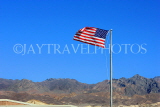 USA, California, Death Valley National Park, US flag, US4814JPL