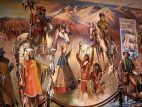 USA, California, LOS ANGELES, Autry National Center (Gene Autry Heritage Museum), giant mural,  LA486JPL
