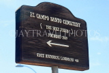 USA, California, SAN DIEGO, El Campo Santo Cemetery, sign, US4915JPL