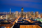 USA, California, SAN FRANCISCO, city skyline at night, US4109JPL