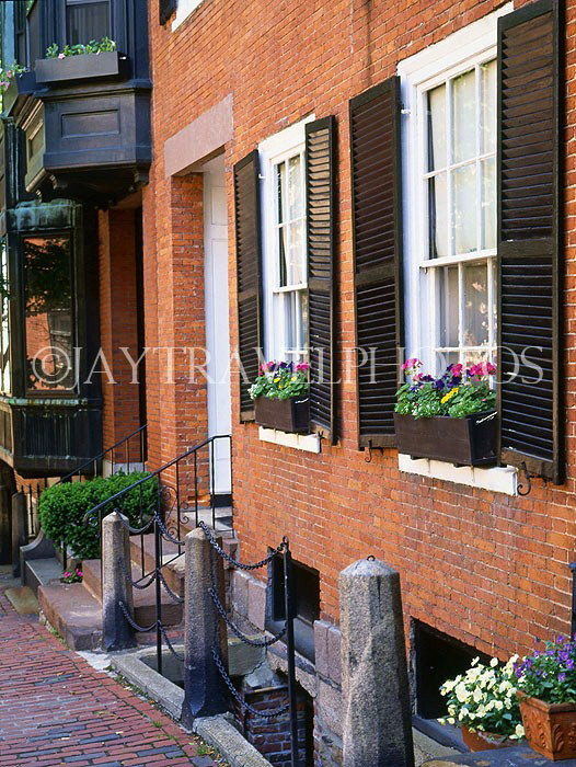 USA, Massachusetts, BOSTON, Beacon Hill houses, BOS181JPL