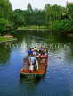 USA, Massachusetts, BOSTON, Public Gardens, tourists on Swan Boat ride, BOS187JPL