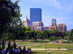 USA, Massachusetts, BOSTON, city skyline and Boston Common park, BOS160JPL