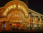 USA, Nevada, LAS VEGAS, neon lit Golden Nugget Hotel, LV97JPL