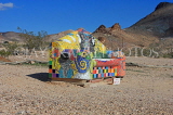 USA, Nevada, Rhyolite Ghost Town, Goldwell sculpture museum, Sit Here sculpture, US4768JPL