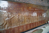 USA, New York, MANHATTAN, Bronzed Monument to the firemen who died in 911, US4073JPL
