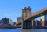 USA, New York, MANHATTAN, Brooklyn Bridge, and skyline, US4493JPL