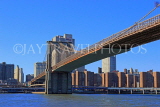 USA, New York, MANHATTAN, Brooklyn Bridge, and skyline, US4494JPL