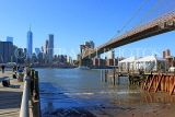 USA, New York, MANHATTAN, Brooklyn Bridge, and skyline, US4603JPL
