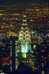 USA, New York, MANHATTAN, Chrysler building, night view, US120JPL