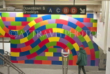 USA, New York, MANHATTAN, Columbus Circle Subway Station, art, US4077JPL