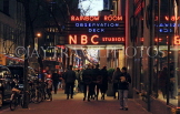 USA, New York, MANHATTAN, NBC studio, entrance, night view, US4599JPL