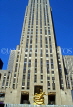 USA, New York, MANHATTAN, Rockefeller Centre (RCA building), and Prometheus statue, US2854JPL