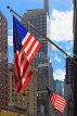USA, New York, MANHATTAN, US flags, US4636JPL