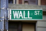 USA, New York, MANHATTAN, Walls Street, street sign, NYC362JPL