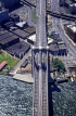 USA, New York, MANHATTAN, aerial view of Brooklyn Bridge, US3250JPL