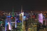 USA, New York, MANHATTAN, city view at night, US4533JPL