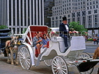 USA, New York, MANHATTAN, horse drawn carriage, US171JPL