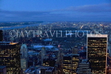 USA, New York, MANHATTAN, night view from Rockefeller Center Observation Deck, US4081JPL