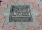 USA, New York, MANHATTAN, plaque to Robert Fulton, Fulton Landing Park, US4673JPL