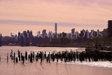 USA, New York, MANHATTAN, skyline, dusk viewr, US4646JPL