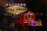 USA, Tennessee, MEMPHIS, Beale Street, neon lit signs, US4394JPL