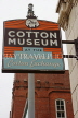 USA, Tennessee, MEMPHIS, Cotton Musem sign, US4381JPL