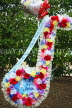 USA, Tennessee, MEMPHIS, Graceland, Elvis Presley's home, floral tribute, US4457JPL