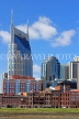 USA, Tennessee, Nashville, skyline, and AT&T 'Batman' building, US4331JPL