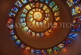 USA, Texas, DALLAS, Spiral Chapel, interior (looking up spiral) and stained glass work, DAL232JPL